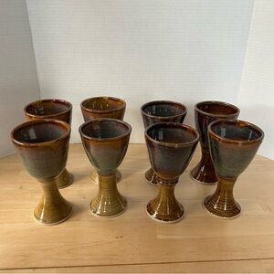 Rustic Bruce Nyeste Ceramic Goblet Set - never used
